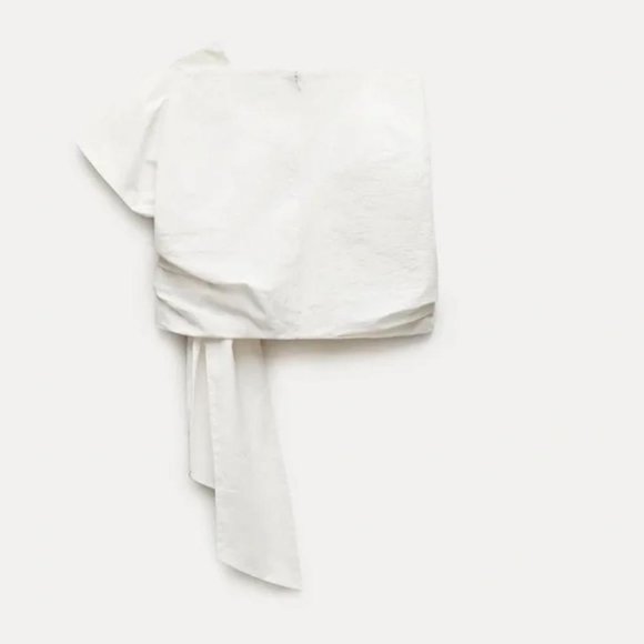 ZARA KNOTTED MINI SKIRT ZW COLLECTION - Picture 6 of 7